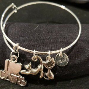 Disney ARISTOCATS CATS‎ Inspired Tibetan Silver Charm Bracelet B001AR